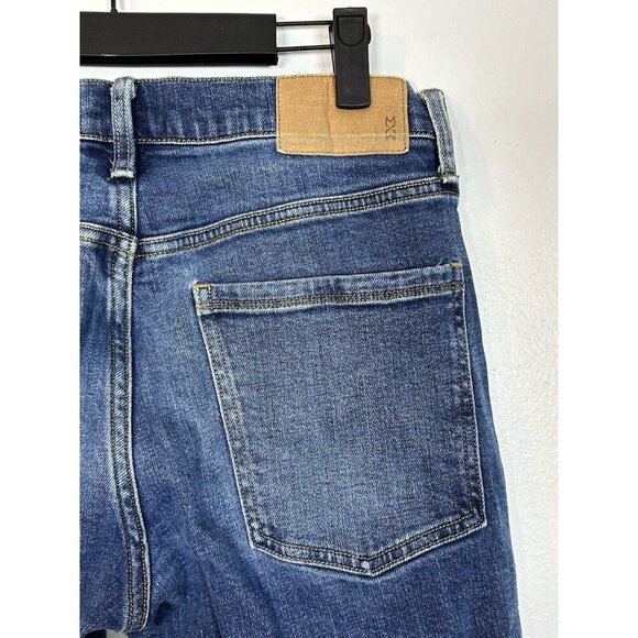 Mutual Weave 29x32 The Straight Leg Medium Dark Wash Women’s Stretch Jeans Denim - Picture 5 of 10